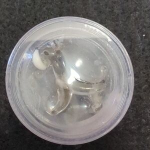 🐕Vintage Miniature Porcelain Glass Dog Figurine Made in Japan 1" x 1" Schnauzer